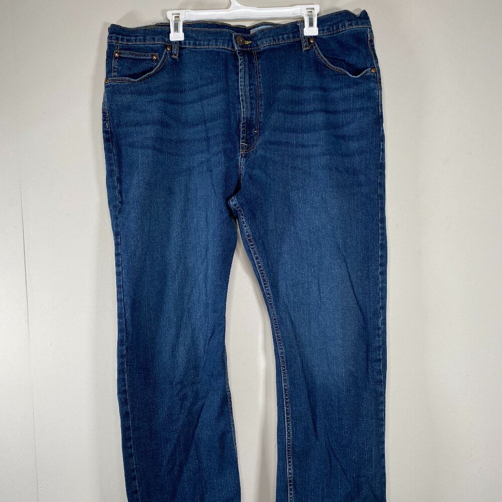Wrangler RELAXED FIT Bootcut Denim Jeans Men's 42 x 30 High Rise Blue Casual